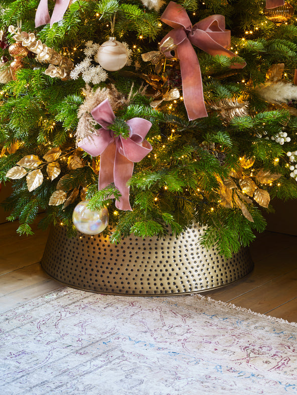 Antique Brass Christmas Tree Skirt